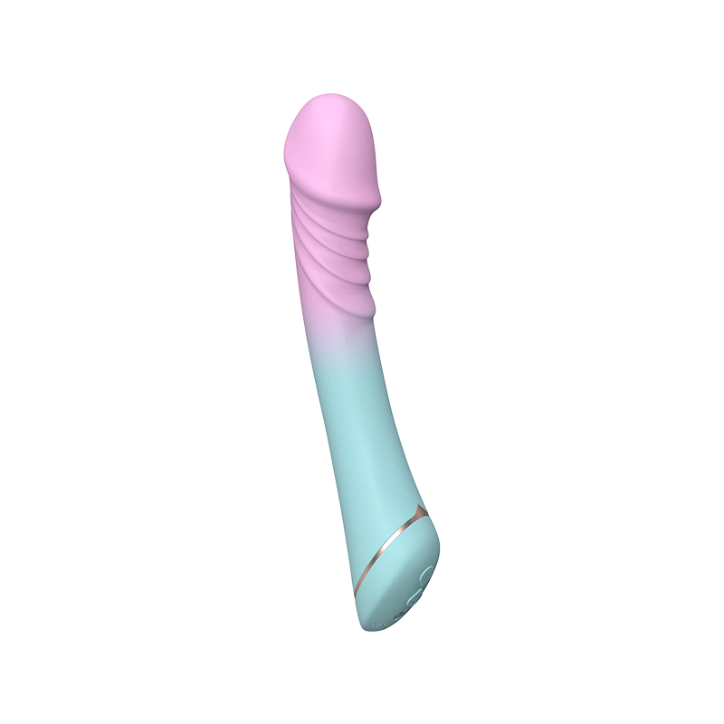 Gradientni barvni vibrator z dildo glavo