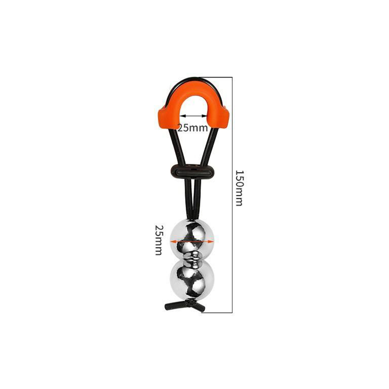 Kovinski nosilec penisa - dvojna krogla (φ25 mm)